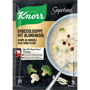 Knorr Suprême Broccoli mit Blumenkohlröllchen, 10 x 72 g Knorr Suprême Broccoli mit Blumenkohlröllchen, 10 x 72 g