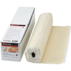 Quality Kuchenteig, eckig, palmfrei, ausgewallt, 168 x 42 cm, 2,7 kg