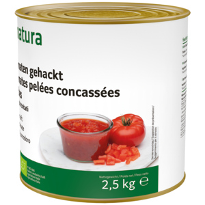 Natura Bio Tomaten gehackt in Tomatensaft, 6 x 2,5 kg