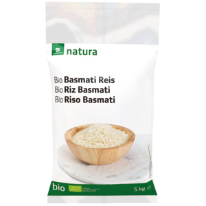 Natura Bio Basmati Reis, 5 kg Natura Bio Basmati Reis, 5 kg