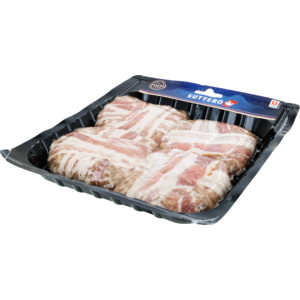 Schweins-Hornusser Steak mit Speck, 4x ca. 130g Schweins-Hornusser Steak mit Speck, 4x ca. 130g