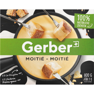 Gerber Fondue Moitié-Moitié, 4 x 800 g Gerber Fondue Moitié-Moitié, 4 x 800 g