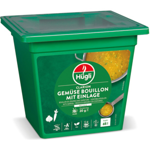 Hügli Menu Clarion Gemüsebouillon mit Einlage, 1,3 kg Hügli Menu Clarion Gemüsebouillon mit Einlage, 1,3 kg