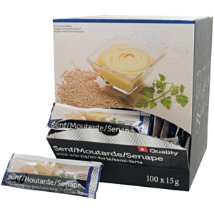 Quality Senf mild, Portionen, 100 x 15 g Quality Senf mild, Portionen, 100 x 15 g