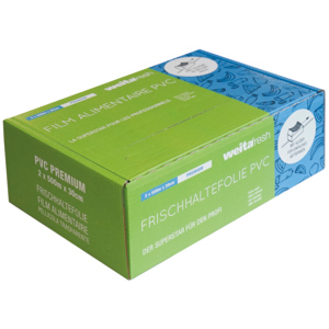 WeitaFresh Premium, PVC 2 x 30 cm x 500 m, Doppelbox mit Slider