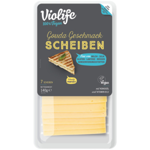 Violife Gouda Geschmack, Scheiben, laktosefrei, 140 g Violife Gouda Geschmack, Scheiben, laktosefrei, 140 g