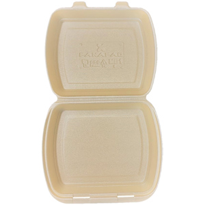 Menüschale ungeteilt EPS 24 x 21 x 7 cm, Pack zu 80 Stück Menüschale ungeteilt EPS 24 x 21 x 7 cm, Pack zu 80 Stück