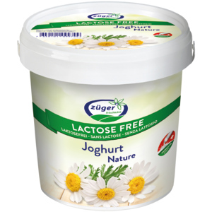 Züger Jogurt nature, laktosefrei, 1 kg