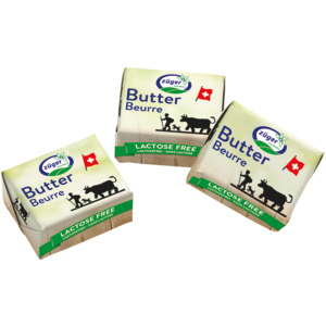 Züger Butterportionen, laktosefrei, Würfel, 100 x 10 g Züger Butterportionen, laktosefrei, Würfel, 100 x 10 g