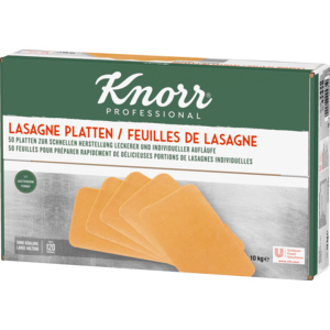 Knorr Professional, Lasagne Platten, 3-Ei, vorgegart, 10 kg