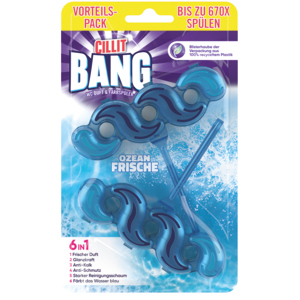 Cillit Bang 6in1 WC-Farbspüler, Ozean, 2 x 35 g