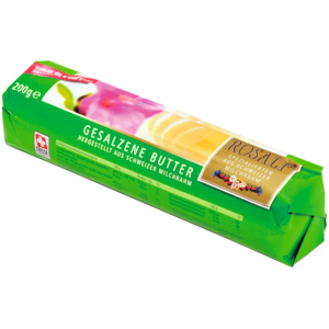Rosalp Gesalzene Butter, Rolle, 200 g Rosalp Gesalzene Butter, Rolle, 200 g