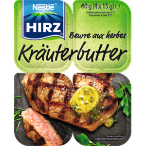Hirz Kräuterbutter, Becher, 4 x 15 g Hirz Kräuterbutter, Becher, 4 x 15 g