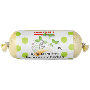 Gautschi Kräuterbutter, Rolle, 80 g