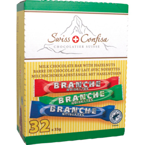 Swiss Confisa Branches M Milch UTZ, Palmölfrei, 32 x 33 g Swiss Confisa Branches M Milch UTZ, Palmölfrei, 32 x 33 g
