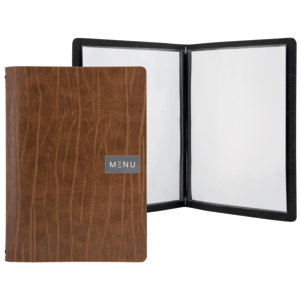 Securit Menukarte Leder, A4 Securit Menukarte Leder, A4