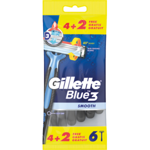 Gillette Einwegrasierer Blue 3 Smooth, 6 St Gillette Einwegrasierer Blue 3 Smooth, 6 St