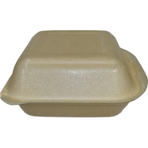 Emballage à hamburger carré 15 x 15 x 7,5 cm EPS paquet de 100 pièces Emballage à hamburger carré 15 x 15 x 7,5 cm EPS paquet de 100 pièces