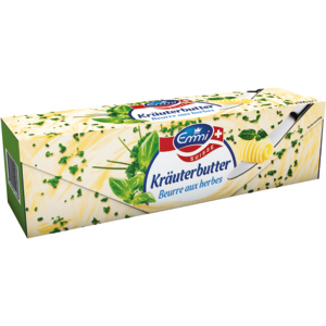 Emmi Kräuterbutter, Stange, 4 x 500 g Emmi Kräuterbutter, Stange, 4 x 500 g