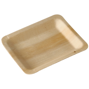 Papstar Pure Fingerfood Teller eckig 12 x 9.5 cm Pack zu 50 Stück