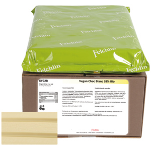 Felchlin Couverture Bio Vegan Choc Blanc 38%, 5 kg