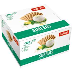 Hardy's Surfers Fächer gewellt, 300 Stück Hardy's Surfers Fächer gewellt, 300 Stück