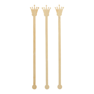 Papstar Pure Quirler Crown Bambus 20 cm Pack zu 100 Stück