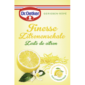 Dr.Oetker Finesse geriebene Zitronenschale, 3 x 6 g
