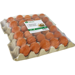 Natura Schweizer Bio Eier, 53g+, 30 Stück