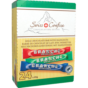 Swiss Confisa Branches L Milch UTZ, Palmölfrei, 24 x 45 g