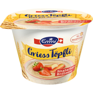 Emmi Griess Töpfli Rhabarber Erdbeer, 6 x 175 g Emmi Griess Töpfli Rhabarber Erdbeer, 6 x 175 g