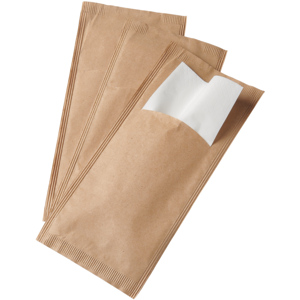 Economy Bestecktasche mit Serviette, 2-lagig, 38 x 38 cm, weiss, 8 x 125 St Economy Bestecktasche mit Serviette, 2-lagig, 38 x 38 cm, weiss, 8 x 125 St