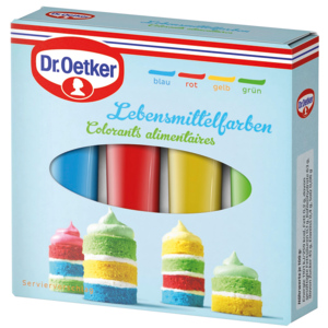 Dr.Oetker Lebensmittelfarbe, 4 x 10 g