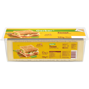 Gerber Toast, Scheiben, laktosefrei, 1,8 kg Gerber Toast, Scheiben, laktosefrei, 1,8 kg