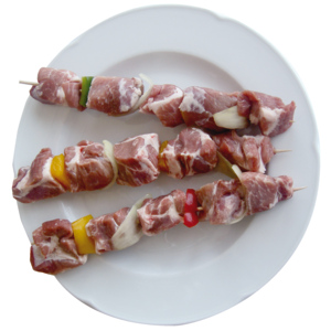 Bell Schweins-Schaschlik Spiessli mit Zwiebel und Peperoni, ca. 140 g
