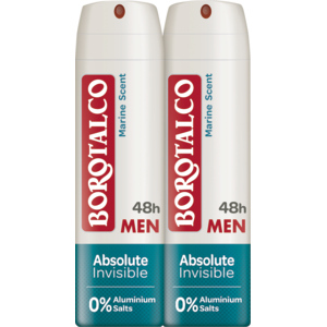 Borotalco Deo Spray Men Invisible, 2 x 150 ml Borotalco Deo Spray Men Invisible, 2 x 150 ml
