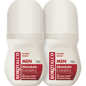 Borotalco Deo Roll-on Men Extra Dry Amber, 2 x 50 ml Borotalco Deo Roll-on Men Extra Dry Amber, 2 x 50 ml