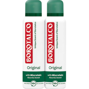 Borotalco Deo Spray Original, 2 x 150 ml Borotalco Deo Spray Original, 2 x 150 ml