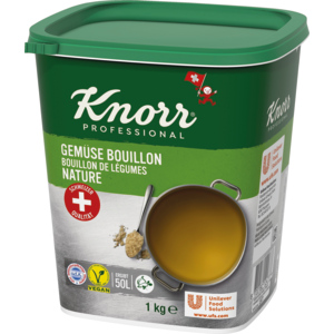 Knorr Gemüsebouillon Nature, fettarm, Granulat, 1 kg