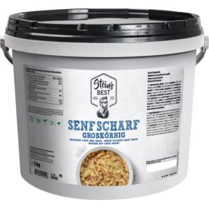 Stein's Best Senf scharf grobkörnig, 5 kg