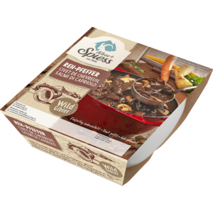 Albert Spiess Reh Pfeffer gekocht pasteurisiert, Österreich, 600 g Albert Spiess Reh Pfeffer gekocht pasteurisiert, Österreich, 600 g