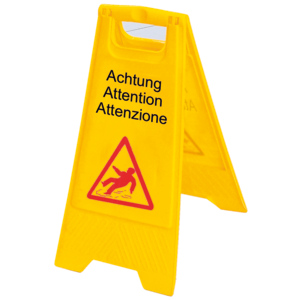 Ebnat Warnschild "Achtung", gelb