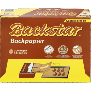 Backstar Papier sulfurisé GN 1/1 53 x 32,5 cm paquet de 300 feuilles