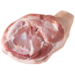 Schweins-Schulter mit Bein mit Schwarte, ca. 5 kg Schweins-Schulter mit Bein mit Schwarte, ca. 5 kg
