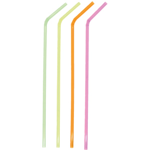 Knicktrinkhalm PP, 24 cm, Ø 5 mm, gemischt, Pack zu 250 Stück Knicktrinkhalm PP, 24 cm, Ø 5 mm, gemischt, Pack zu 250 Stück