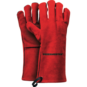 FEUERMEISTER Grillhandschuh, Leder rot, Grösse 10 FEUERMEISTER Grillhandschuh, Leder rot, Grösse 10