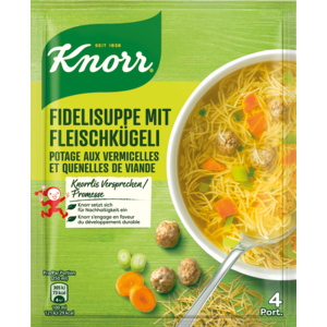 Knorr Fideli mit Fleischkügeli, 9 x 78 g Knorr Fideli mit Fleischkügeli, 9 x 78 g