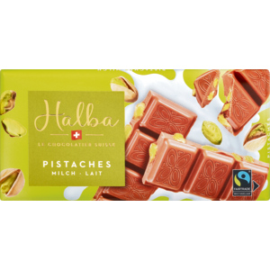 Halba Milch Pistaches gesalzen, 5 x 100 g Halba Milch Pistaches gesalzen, 5 x 100 g