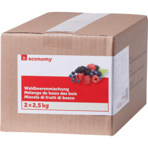 Economy Waldbeerenmischung, TK, 2 x 2,5 kg