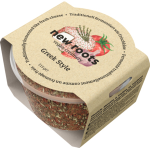 New Roots Greek Style, Frischkäse vegan, 115 g